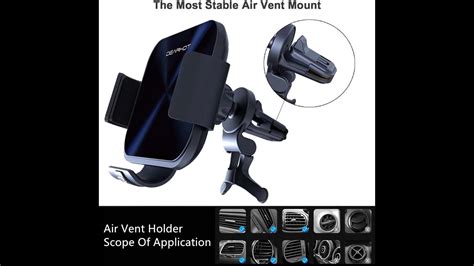 Dearhot W Dual Coil Qi Wireless Car Charger Mirror Mount Holder Youtube