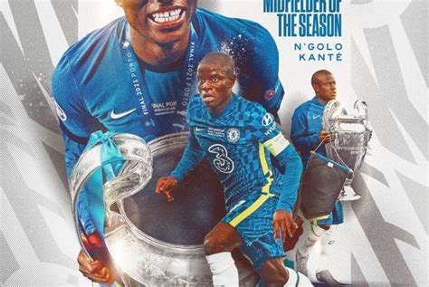 Ngolo Kante Wins UEFA Midfielder Of The Year Award ABTC