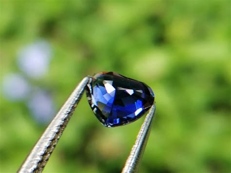 Ceylon Natural Vivid Royal Blue Sapphire Heart Danu Group