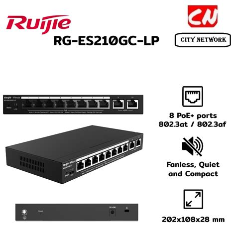 Jual Ruijie Rg Es Gc Lp Cloud Managed Smart Poe Switch Port