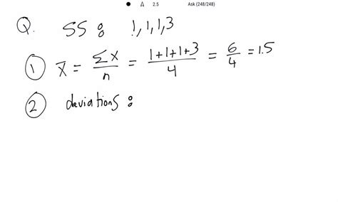 SOLVED Ostion 4 What Is The Value Of SS Sum Of Squared Deviations