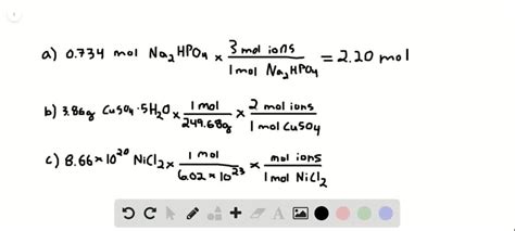 SOLVED Be Sure T0 Ausrer All Parts How Many Total Moles Of Ions Are