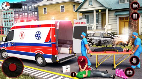 Real Ambulance Rescue Driving Simulator Game Open World Emergency