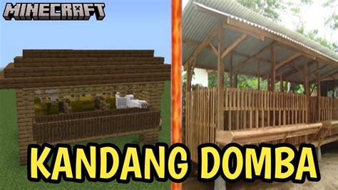 Cara Membuat Kandang Domba Di Minecraft YouTube