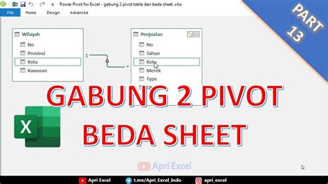 13 Cara Menggabungkan 2 Pivot Table Dari Beberapa Sheet YouTube