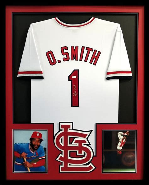 Ozzie Smith Autographed Signed Framed St Louis Cardinals Jersey Fanatics