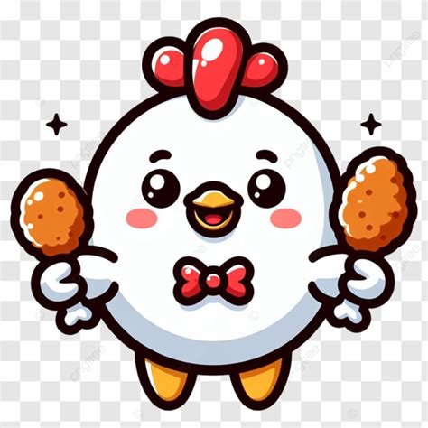 Fried Chicken Cartoon Character Chicken Fried Chicken Food Png