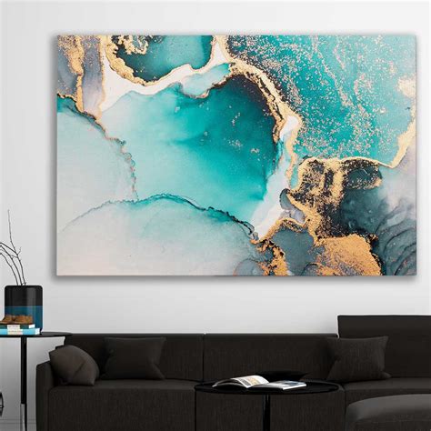 Meandering Turquoise Wall Art Framed Prints And Canvas