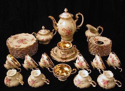 Rosenthal Pompadour Rose Gold Demitasse Coffee Set Pieces