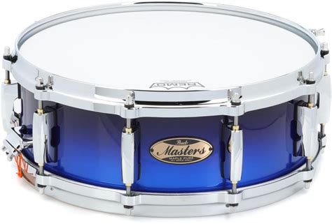 Pearl Masters Maple Pure Snare Drum Inches X Inches Kobalt Blue