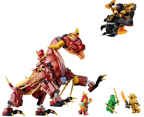 Lego Ninjago Pas Cher Le Dragon De Lave Transformable De Heatwave