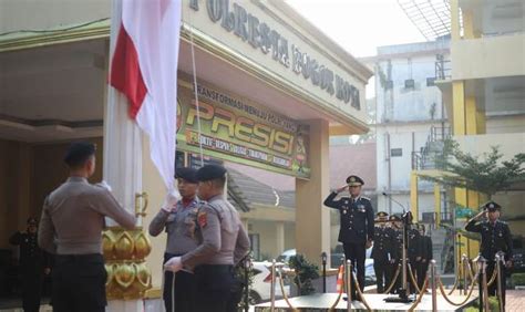 Polresta Bogor Kota Gelar Upacara Peringatan HUT Kemerdekaan RI Ke 78