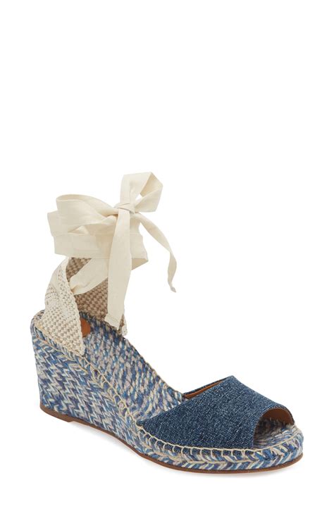 Chlo Piia Espadrille Wedge Sandal In Blue Lyst