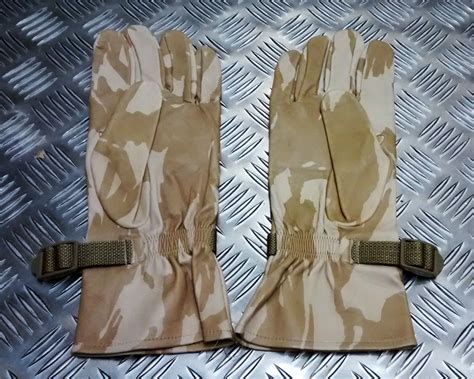 Genuine British Military Desert Camo Leather Combat G… Gem