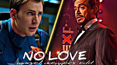 Iron Man Captain America Status Edit Ft No Love Best Marvel Edit