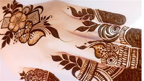 A Very Beautiful Back Hand Henna Design Latest Beautiful Henna Design