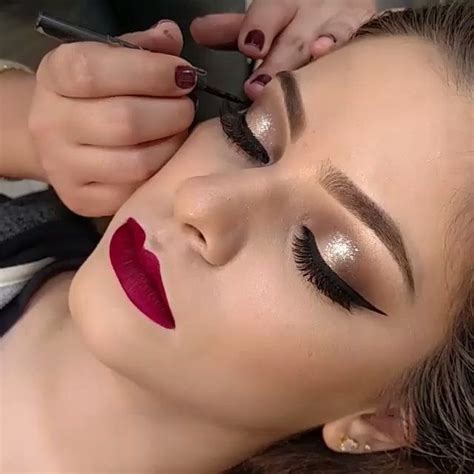 Glam Makeup Red Dress Makeup Formal Makeup Makeup Lipstick Bridal