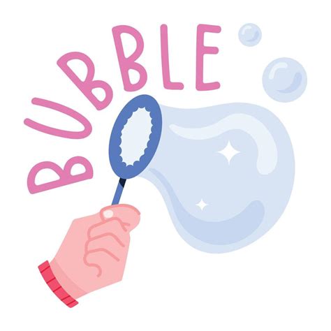 A flat sticker icon of bubble wand 11637738 Vector Art at Vecteezy