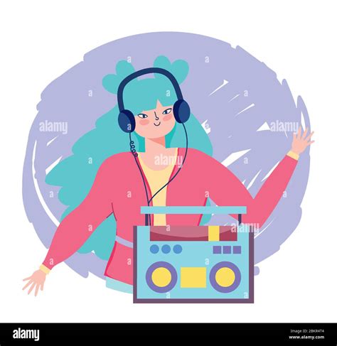 Enjoying Music Clipart Boombox