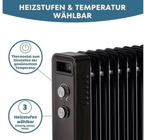 Stahlmann Radiator ZR201 Mit Thermostat 3 Heizstufen 2000W Ab 32 99