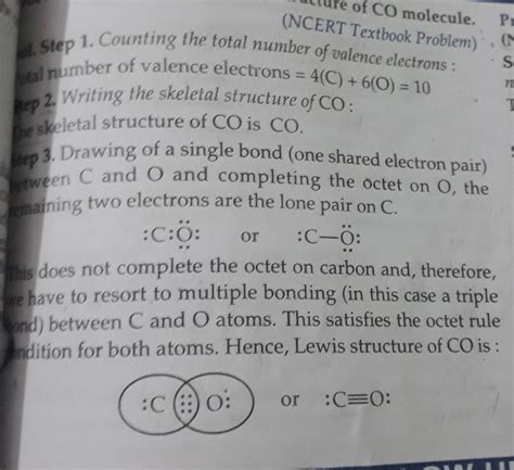 Carbon Monoxide Lewis Structure