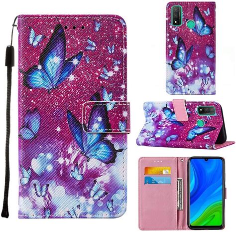 I Case Funda De Cuero Pu Para Huawei P Smart Funda Piel Para