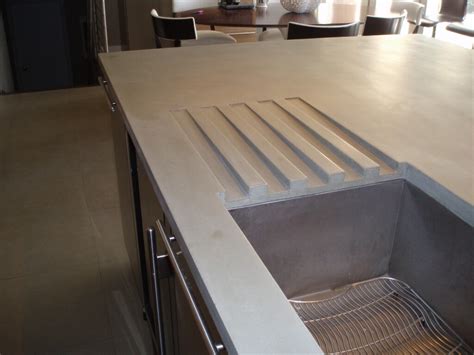 Drain Pan In Concrete Countertop