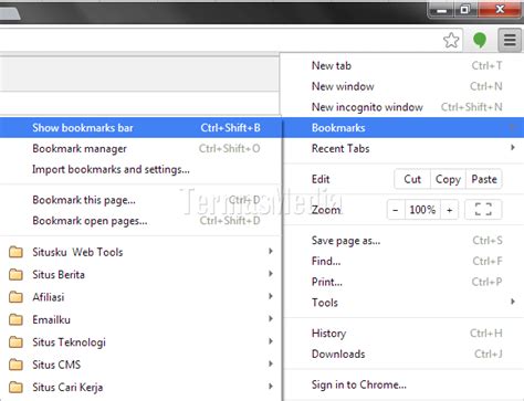 Cara Menambahkan Bookmark Di Browser Google Chrome