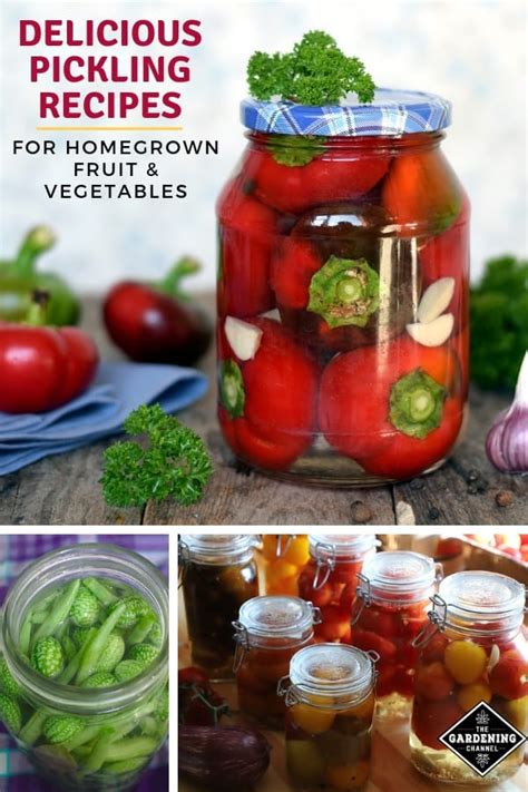 Best Pickling Recipes for Home Grown Fruit and Vegetables - Gardening ...