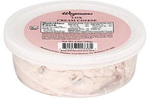 Wegmans Lox Cream Cheese - 6.5 oz, Nutrition Information | Innit