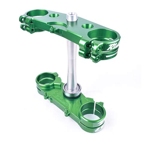 2019 KX Split 22mm Offset Triple Clamp Set Green