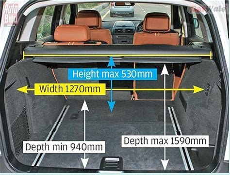 Bmw x3 boot space dimensions