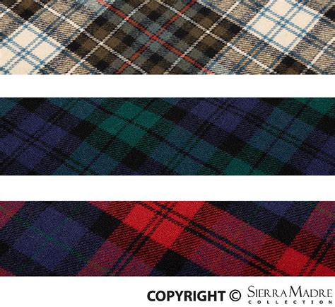 Porsche Parts Tartan Fabric For Front Seat Covers