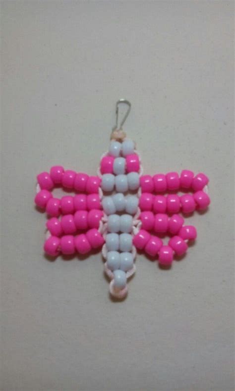 Butterfly Bead Pet Keychain Pony Bead Crafts Beads Craft Jewelry