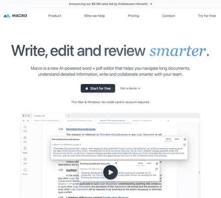 Macro Ai Tool Info Reviews Alternatives Sayhi Ai