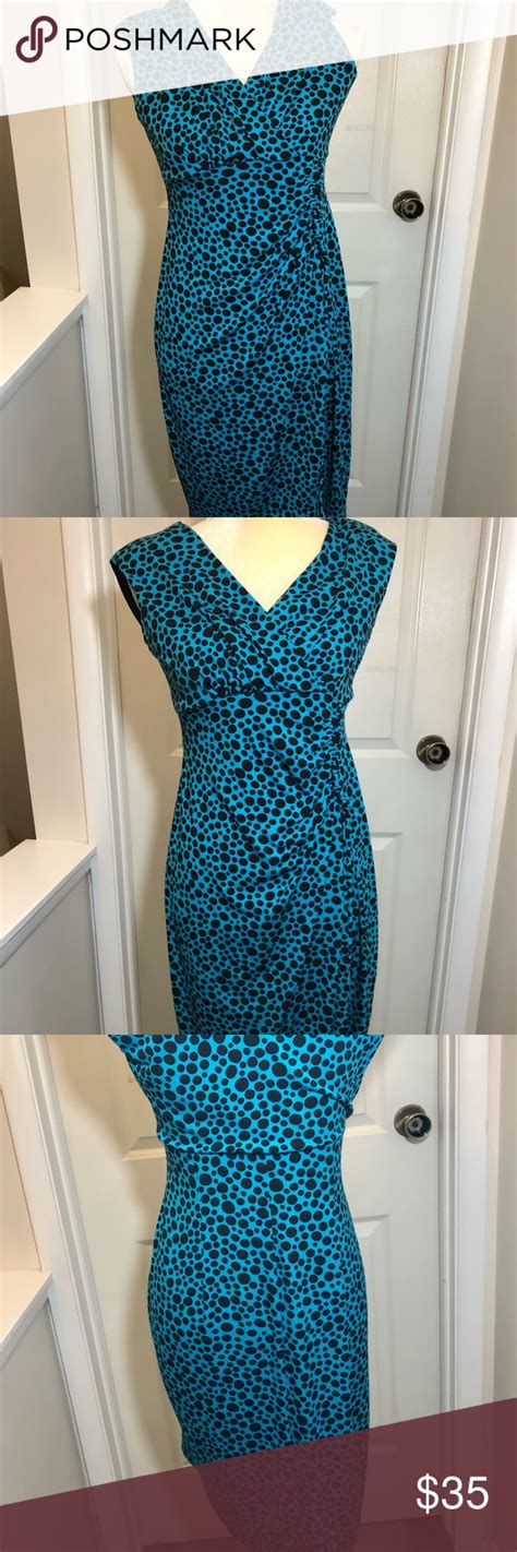 50 Off London Style Polka Dot Dress Sz 8p