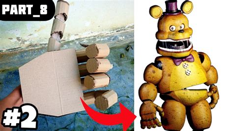 How To Make Fredbear Hand With Cardboard Fnaf Cosplay Part