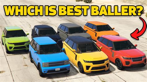 GTA 5 Online WHICH IS BEST BALLER All 7 Ballers YouTube