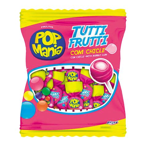 Pirulito Pop Mania C 50 Tutti Frutti Tateno Supermercado