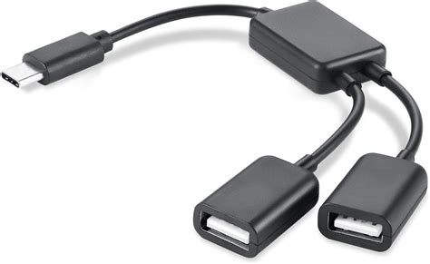 Buy Type C To Dual USB Adapter ETECH Collection Type C OTG USB Male To