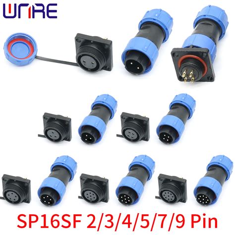 China Sp16 Flange Waterproof Aviation Cable Connector Ip68 234579