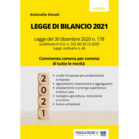 Legge Di Bilancio Ebook Fiscoetasse