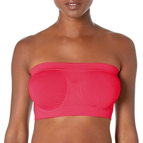 Patlollav Summer Bras Clearance 2024 Womens Stretch Strapless Bra Summer Bandeau Bra Plus Size