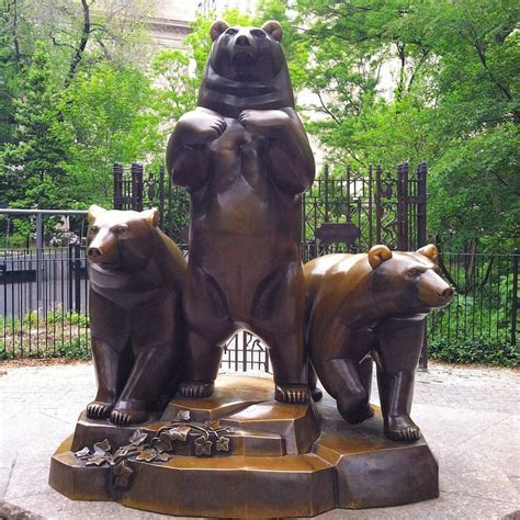 Brown bear statue | Animal Sculpture | Three bears