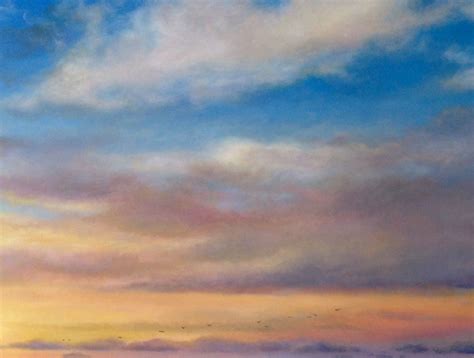 Realism oil painting sunset by the ocean – Veronica Winters Painting