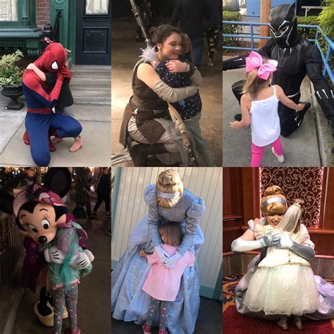 I saw everyone sharing Disneyland hugs, so here’s my youngest getting ...