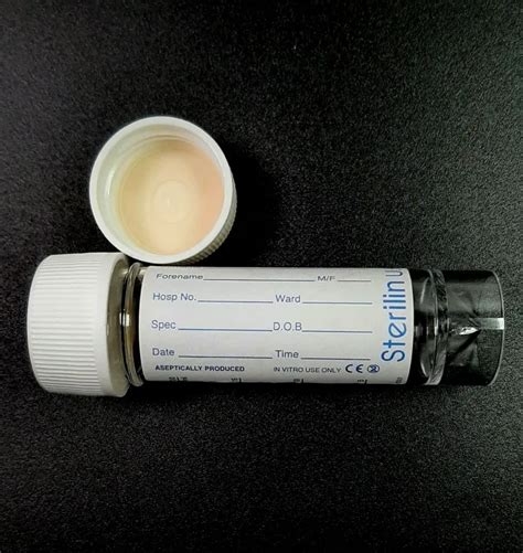 30ml Universal Container Polystyrene PS With Patient Label Flow Seal