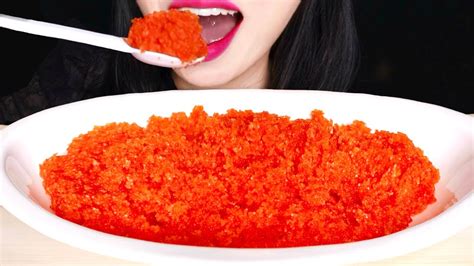 Asmr Flying Fish Roe 날치알 먹방 Mukbang No Talking Eating Sound Youtube