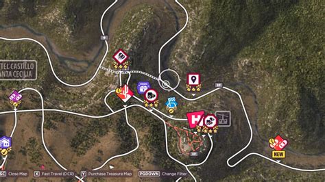 Forza Horizon Treasure Map