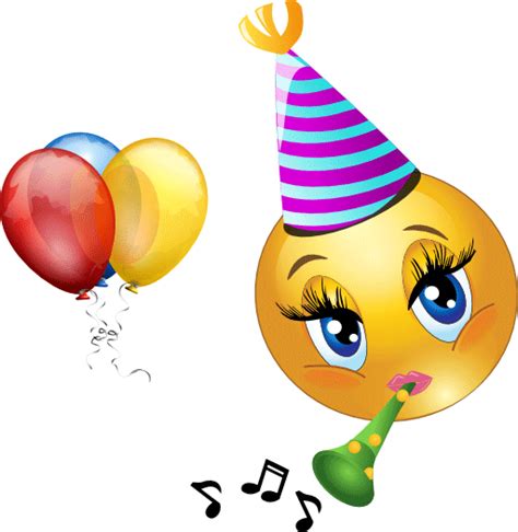 Celebrating Smiley Happy Birthday Emoticon Birthday Emoticons